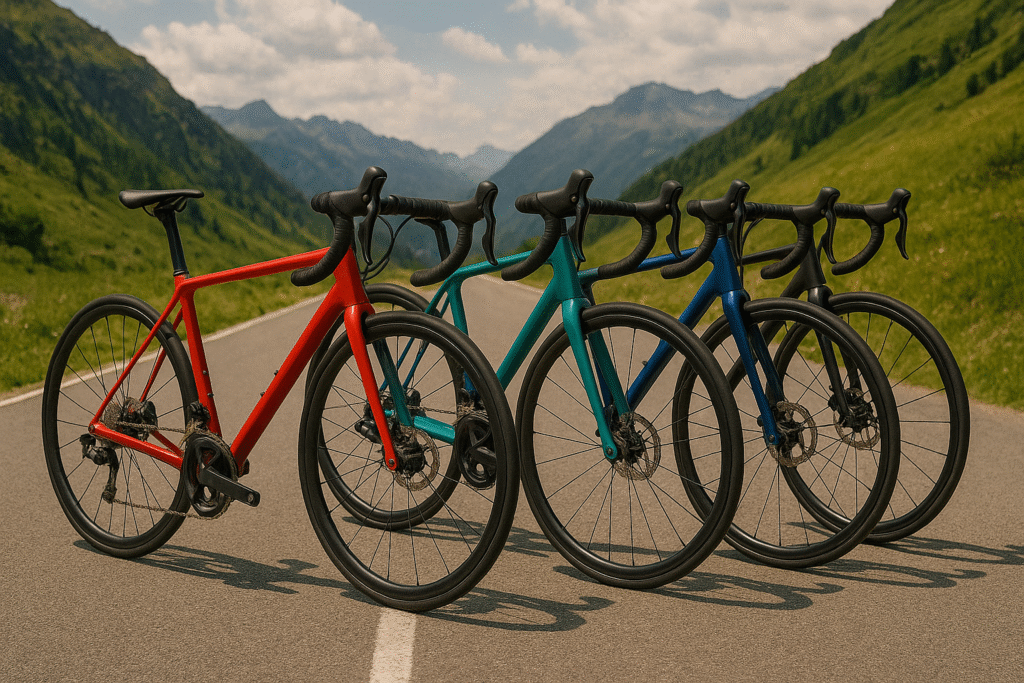 varias bicicletas de carretera o carreras