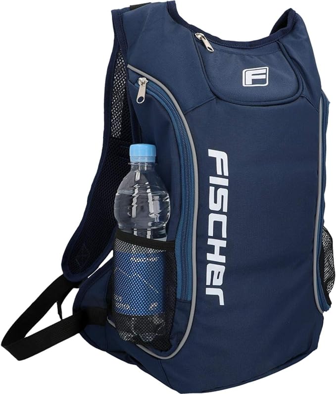 Diseño exterior de la mochila Fischer con bolsillo lateral