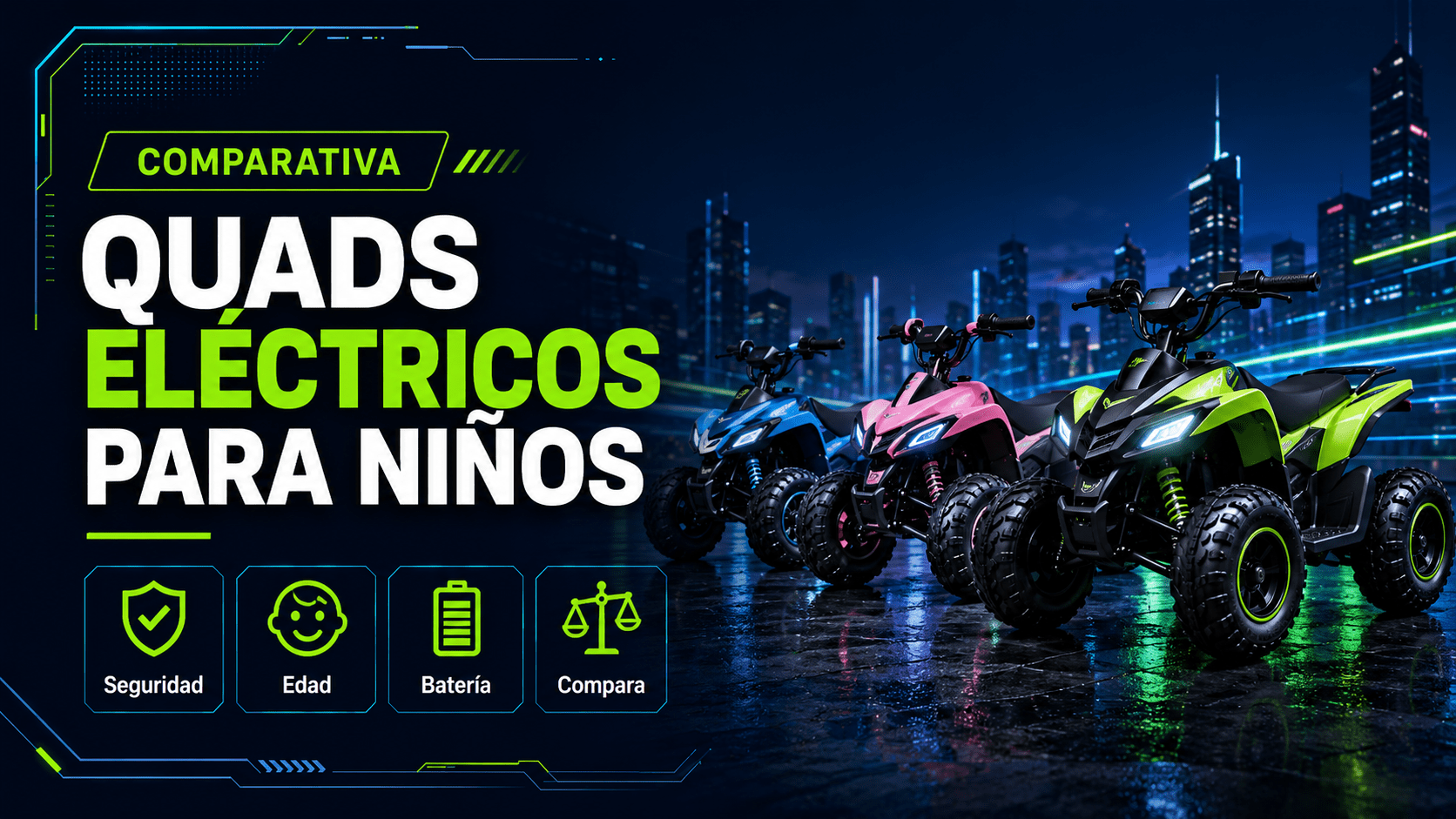 Comparativa de quads eléctricos para niños