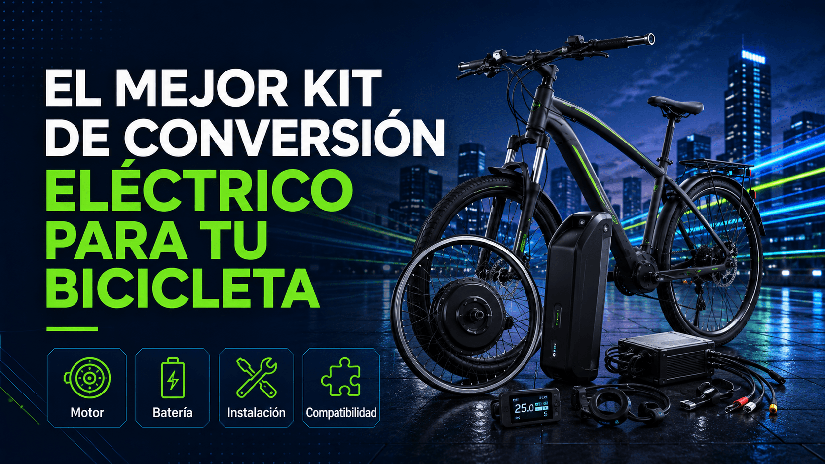 Kit de conversión eléctrico para bicicleta