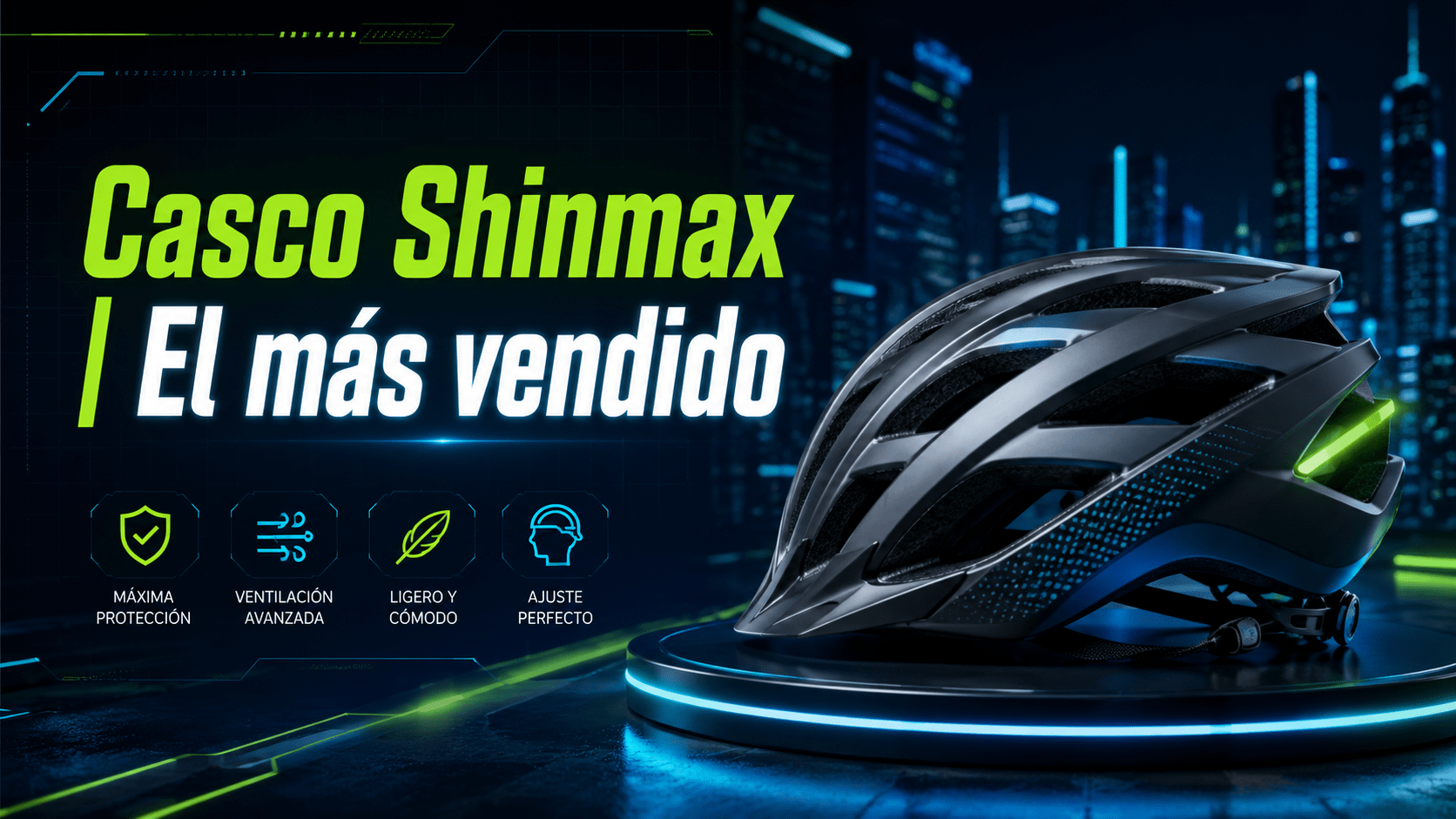Casco Shinmax para bicicleta y patinete