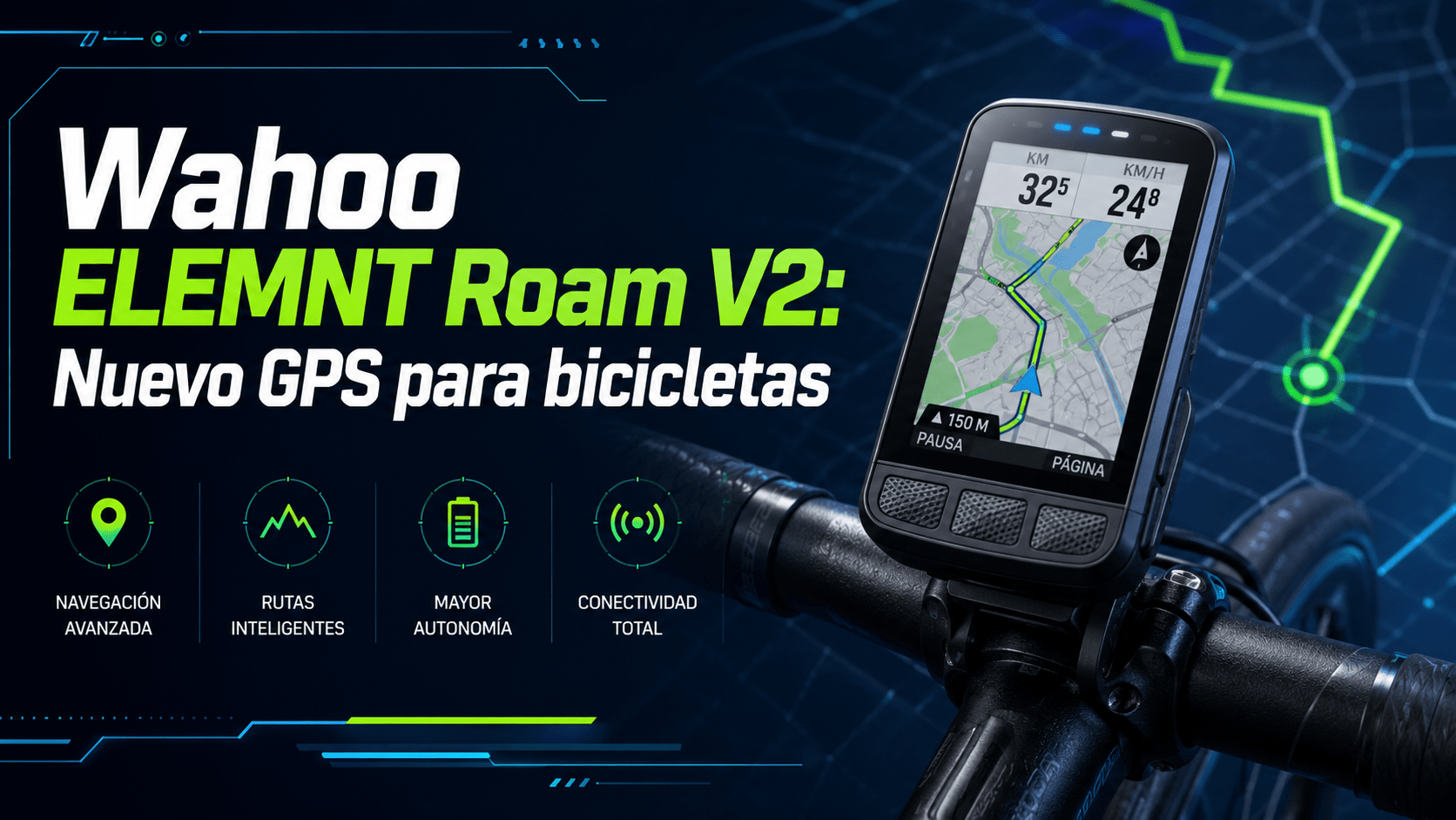 Wahoo ELEMNT Roam V2 GPS para bicicletas