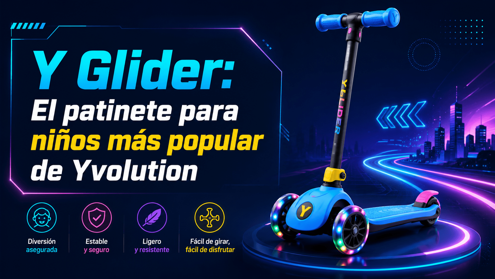 Y Glider patinete para niños de Yvolution