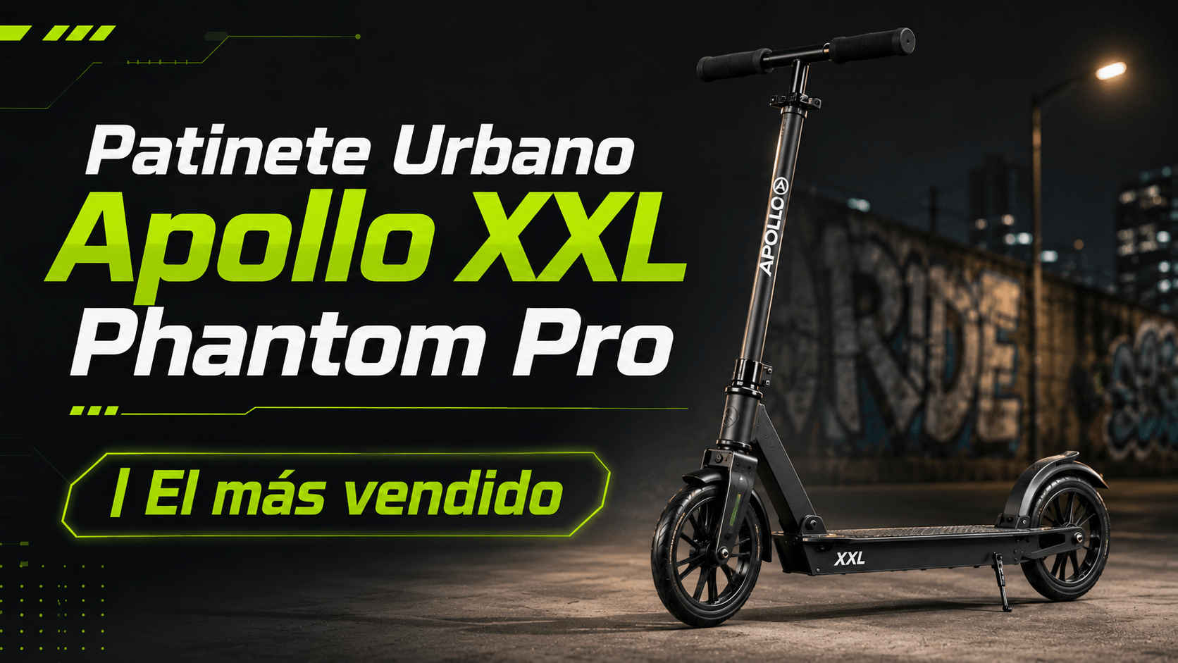 Patinete Urbano Apollo XXL Phantom Pro