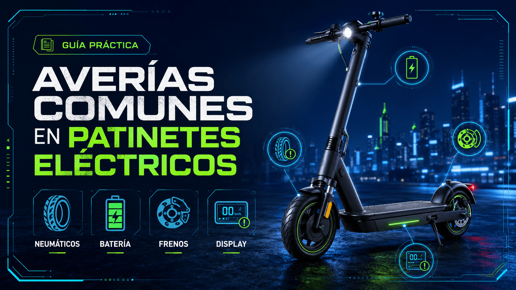 Averías comunes en patinetes eléctricos