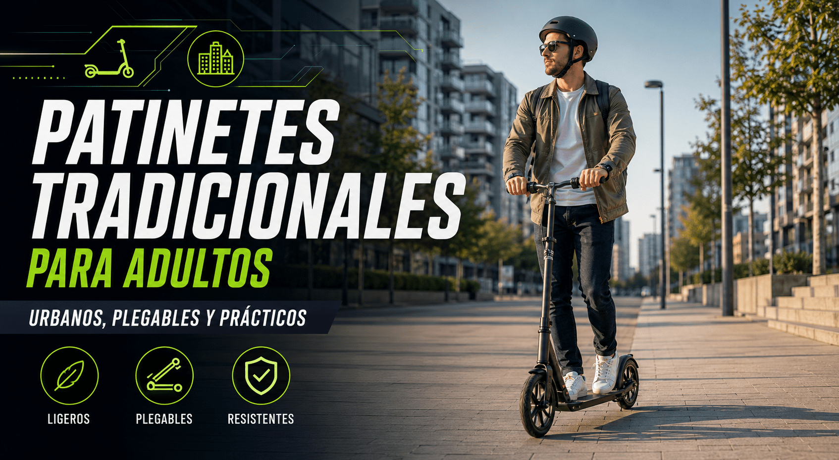 Patinetes tradicionales para adultos urbanos y plegables