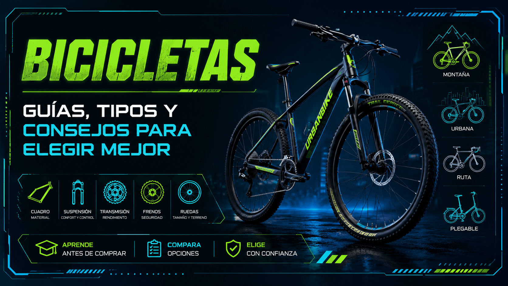 Bicicletas para ciudad, montaña, paseo y movilidad urbana