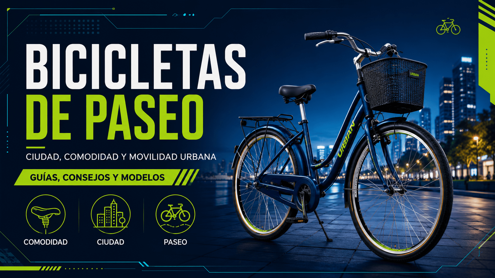 Bicicletas de paseo para ciudad, comodidad y movilidad urbana