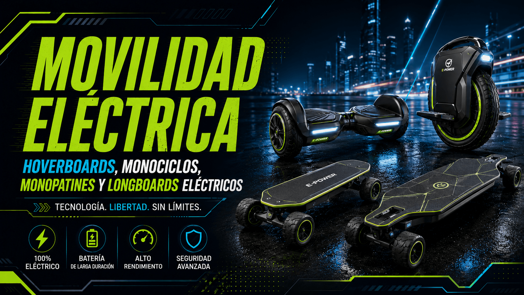 Vehículos eléctricos para movilidad urbana, niños y ocio