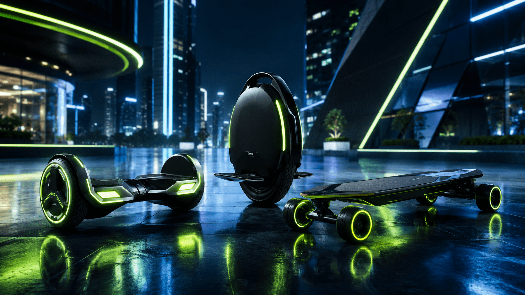 Vehículos eléctricos de movilidad urbana en ciudad