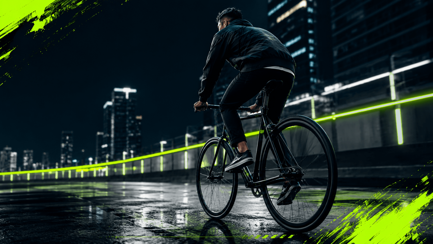 Bicicleta fixie urbana en una calle moderna