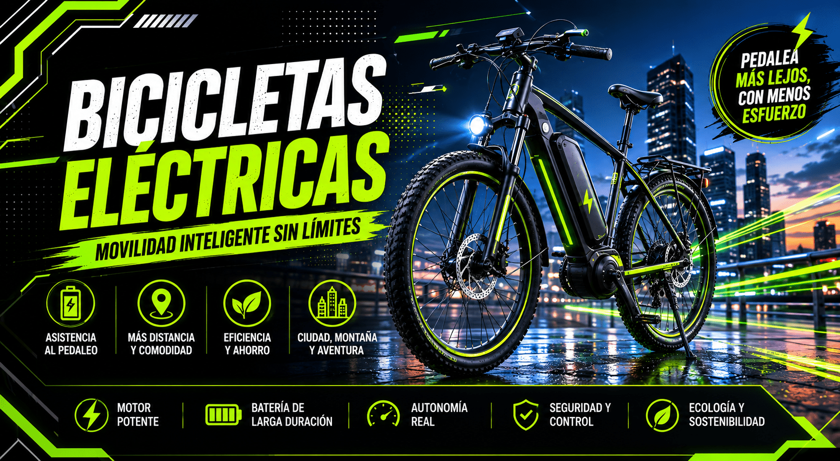 Bicicletas eléctricas Bicicletas eléctricas para ciudad, montaña y movilidad diaria