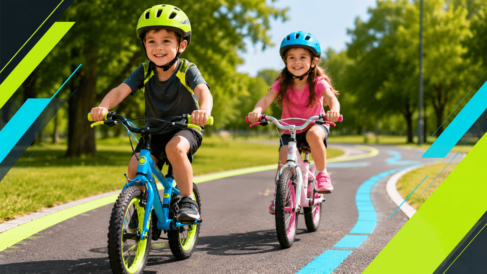 Niño aprendiendo a montar en bicicleta infantil con seguridad